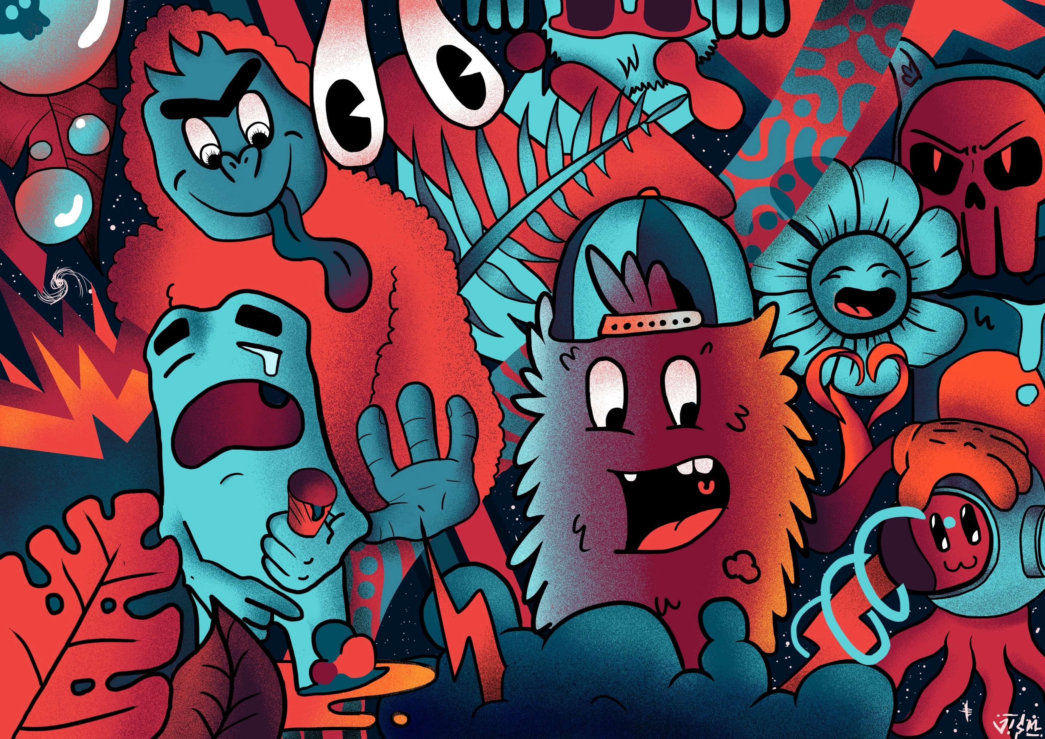 Monsters illustration